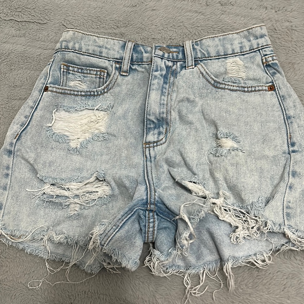light wash jeans short,size5